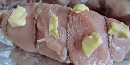 Шаг 9: куриных рулетиков с брынзой и шпинатом