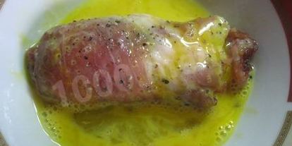 Шаг 10: мясных рулетиков с грибами