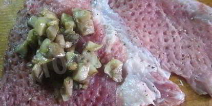 Шаг 8: мясных рулетиков с грибами