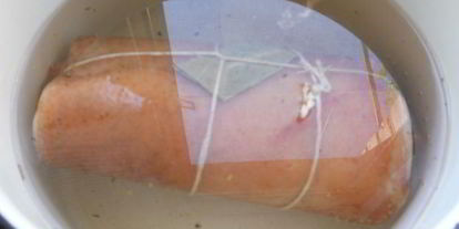 Шаг 2: острого рулета из пузанины вареный