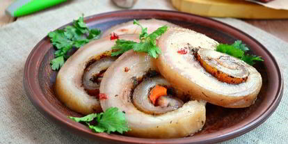 Шаг 3: острого рулета из пузанины вареный