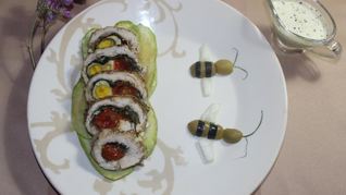 Рецепт Рулета из индейки Пикантный