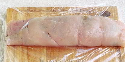 Шаг 10: рулета из курицы и грибов в слоеном тесте