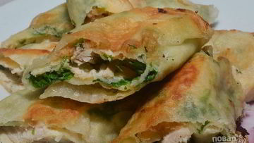 Рецепт Рулета из лаваша с грудкой