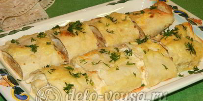 Шаг 9: рулета из лаваша с творогом