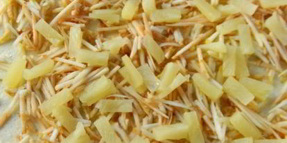 Шаг 5: рулета из творожного теста с яблоками и ананасом