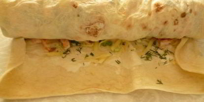 Шаг 4: рулета с копченой куриной грудкой и картофелем