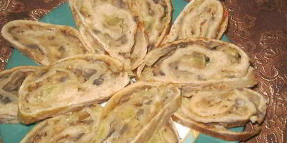 Шаг 7: рулета с начинкой из баклажанов и грибов