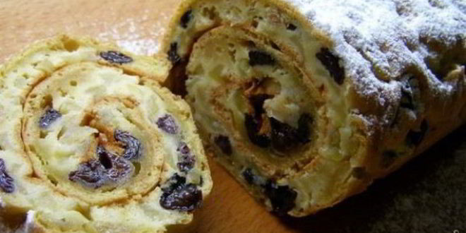 Рецепт рулета с яблоками