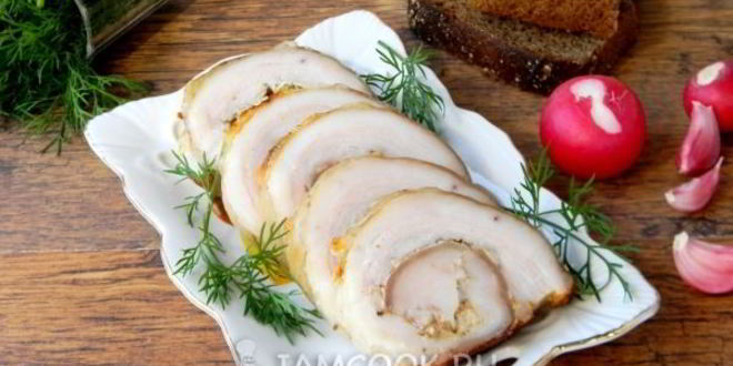 Рецепт свиного рулета из брюшины