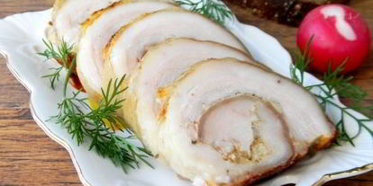 Шаг 10: свиного рулета из брюшины