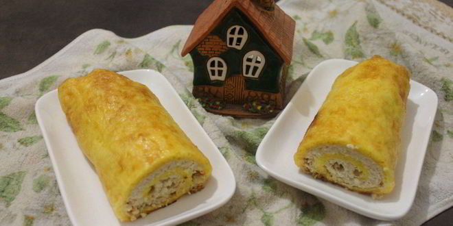 Рецепт сырно-куриного рулет