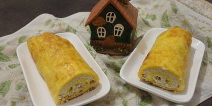 Шаг 5: сырно-куриного рулет