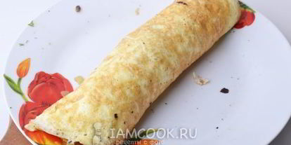 Шаг 10: яичного рулета с грибами