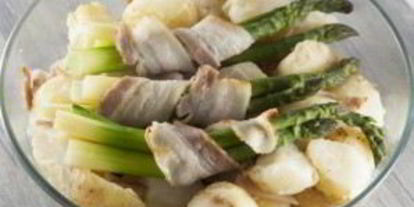 Шаг 2: запеченных рулетиков из спаржи