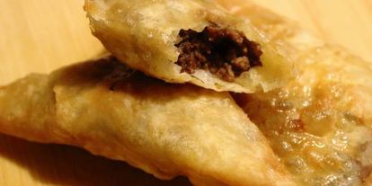 Шаг 6: самосы из теста фило с мясом