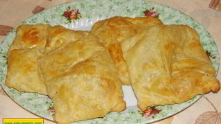 Рецепт Самсы из слоеного теста с мясом
