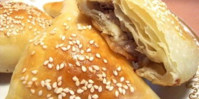 Рецепт Самсы с мясом в духовке