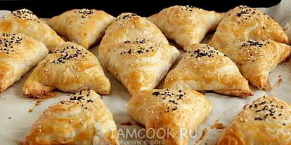 Шаг 12: самсы с тыквой на готовом слоеном тесте