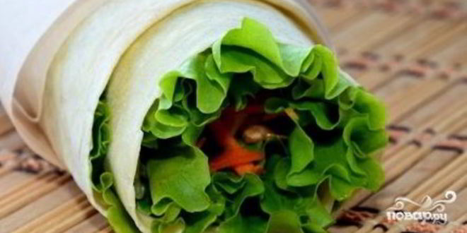 Рецепт шаурмы с сыром