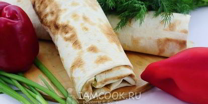 Шаг 7: шаурмы со свининой