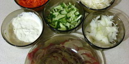 Шаг 19: шаурмы в лаваше