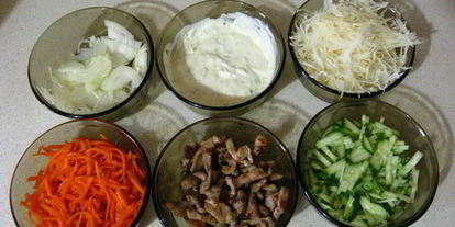 Шаг 25: шаурмы в лаваше