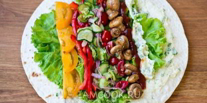 Шаг 14: шаурмы вегетарианской