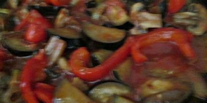 Шаг 5: соте из баклажан с грибами