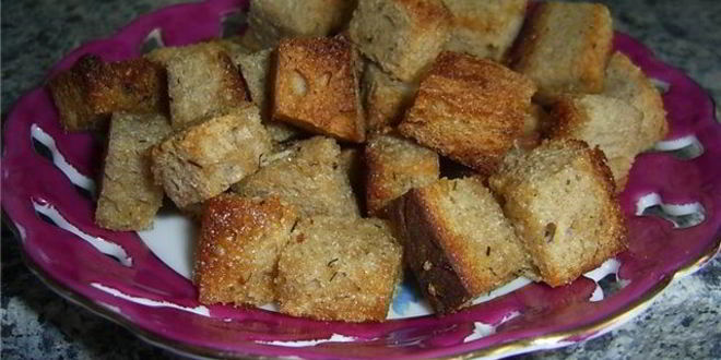 Рецепт чесночных сухариков