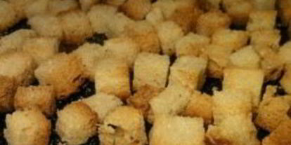 Шаг 4: домашних сухариков в духовке