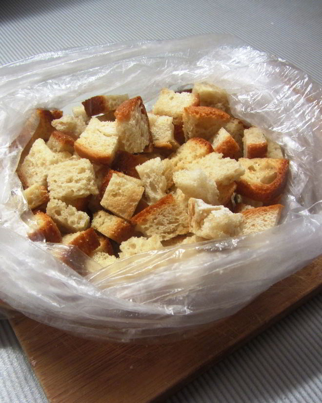 Рецепт сухариков в духовке