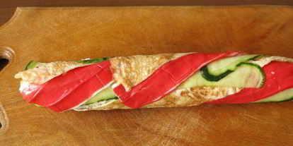 Шаг 19: радужных суш с крабовыми палочками