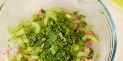 Шаг 3: суш-тортика с креветками