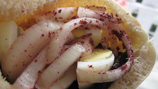 Рецепт Иракского сэндвича Сабиах