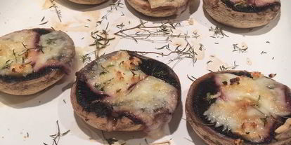 Шаг 2: хрустящего сэндвича с грушами-гриль и запеченными грибами