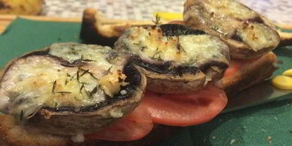 Шаг 4: хрустящего сэндвича с грушами-гриль и запеченными грибами