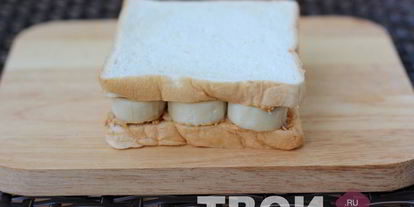 Шаг 3: сэндвича с бананом