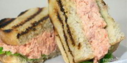 Шаг 2: сэндвича с лососем