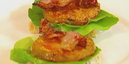 Шаг 7: сэндвича с жареными помидорами, беконом и горчичным соусом