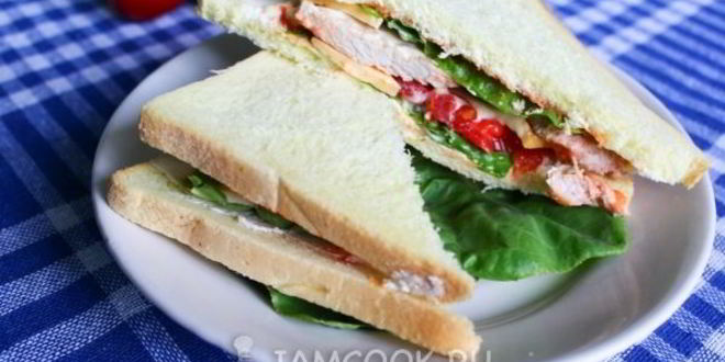 Рецепт сэндвича со свининой