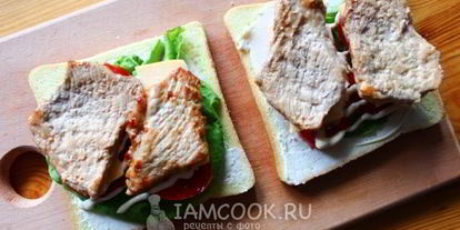 Шаг 7: сэндвича со свининой