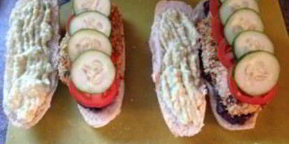 Шаг 8: сэндвичей с фасолевым пюре и куриным мясом