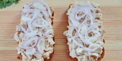 Шаг 4: сэндвичей с курицей, редисом и фасолью