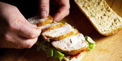 Шаг 7: теплого сэндвича с куриной грудкой