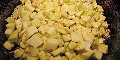 Шаг 3: баклажанного кокота в тарталетках