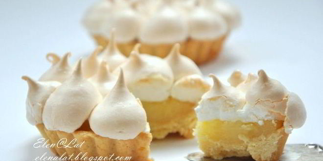 Рецепт лимонных тарталеток с безе