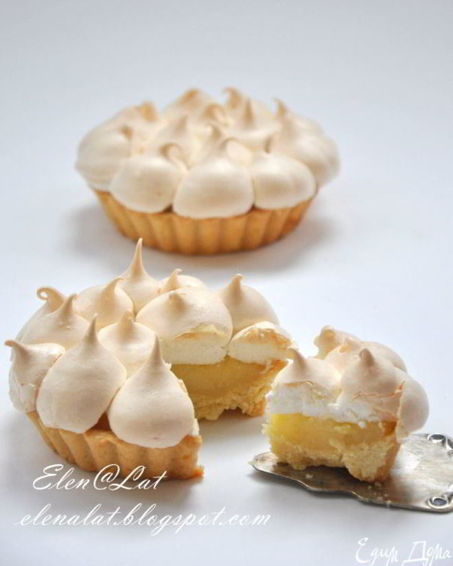 Рецепт лимонных тарталеток с безе