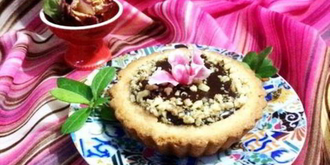 Рецепт Миндальных тарталеток с шоколадной начинкой