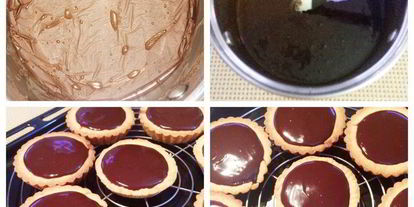 Шаг 6: миндальных тарталеток с шоколадной начинкой